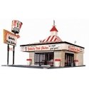 Kentucky Fried Chicken(R) Drive-In -- Kit - 8-3/8 x 4-1/4′ 21.3 x 10.8cm, HO, Life-Like Products 1394