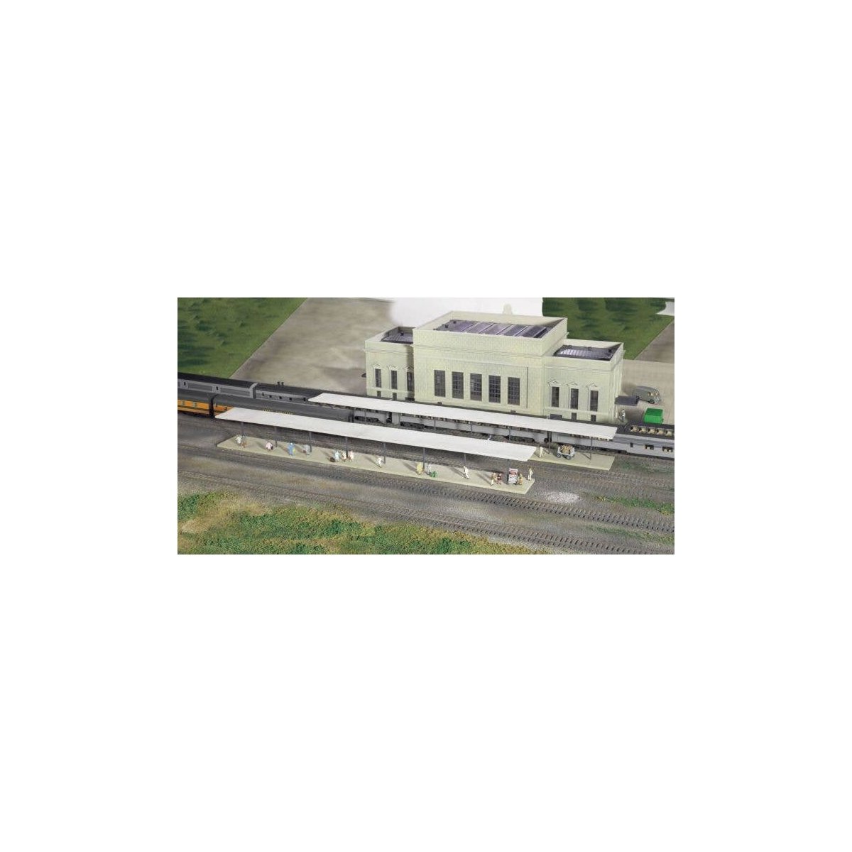 Butterfly-Style Station Platform Shelter -- Kit pkg(8), N, Walthers Cornerstone 3258