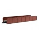 Girder Bridge w/Nickel Silver Rail - E-Z Track(R) -- Oxide Red, N, Bachmann Industries 44651