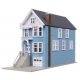 Painted Lady House Victorian House -- Kit - 1-11/16 x 4-3/16 x 2-11/16′ 4.29 x 10.64 x 6.83cm, N, WalthersTrainline 1053