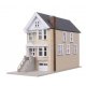 Gingerbread House Victorian House -- Kit - 1-11/16 x 4-3/16 x 2-11/16′ 4.29 x 10.64 x 6.83cm, N, WalthersTrainline 1054