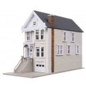 Queen Ann House Victorian House -- Kit - 1-11/16 x 4-3/16 x 2-11/16′ 4.29 x 10.64 x 6.83cm, N, WalthersTrainline 1051