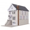 Queen Ann House Victorian House -- Kit - 1-11/16 x 4-3/16 x 2-11/16′ 4.29 x 10.64 x 6.83cm, N, WalthersTrainline 1051