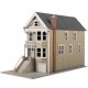 Kavanaugh House Victorian House -- Kit - 3-9/16 x 7-11/16 x 5′ 9.05 x 19.53 x 12.7cm, HO, WalthersTrainline 950
