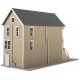 Kavanaugh House Victorian House -- Kit - 3-9/16 x 7-11/16 x 5′ 9.05 x 19.53 x 12.7cm, HO, WalthersTrainline 950