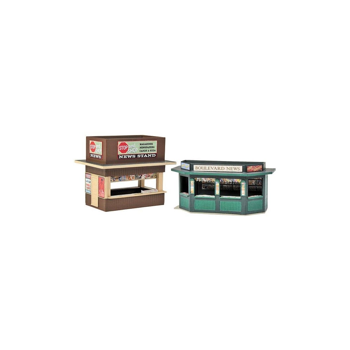 Newsstands -- Kit pkg(2), HO, Walthers Cornerstone 3773