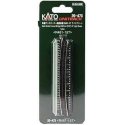 Curved Deck Girder Bridge - Unitrack -- Light Green 19′ Radius R481 15-Degrees, N, Kato USA Inc 20473