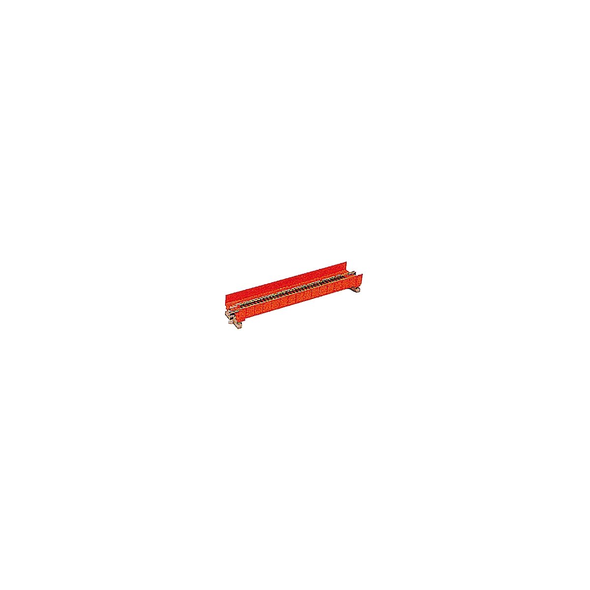 Single-Plate Girder Bridge - 7-5/16′ 186mm -- Red, N, Kato USA Inc 20450