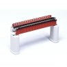 Deck Girder Bridge -- 4-31/32′ 124mm Long (red/rust), N, Kato USA Inc 20460