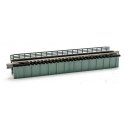 Deck Girder Bridge -- 4-31/32′ 124mm Long (gray), N, Kato USA Inc 20462