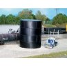 Flat Top Water/Oil Tank -- Kit - Scale Height 29′ 8.8m, HO, Rix Products 500