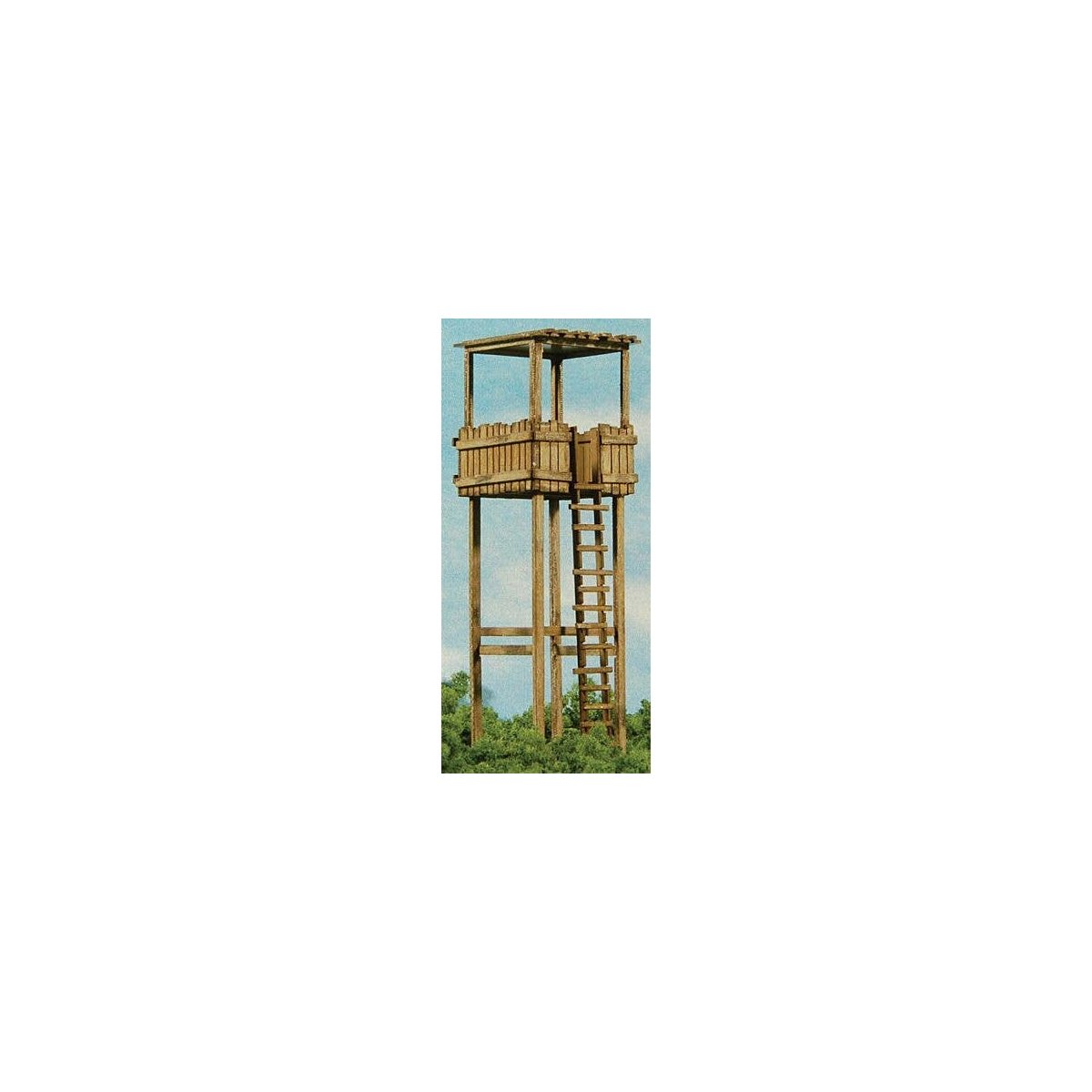 Hunter`s Stand -- Laser-Cut Matboard Kit - 15/16 x 1-1/8 x 3`, HO, GCLaser 19085