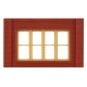 Modular Building System(TM) -- One-Story Wall Sections w/Victorian Window - Kit, HO, Design Preservation Models 30147