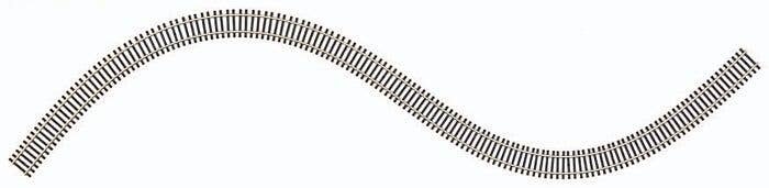 Code 83 Flex-Track - 36′ 91.4cm Long Section -- Brown Ties, HO, Atlas Model Railroad Co. 500