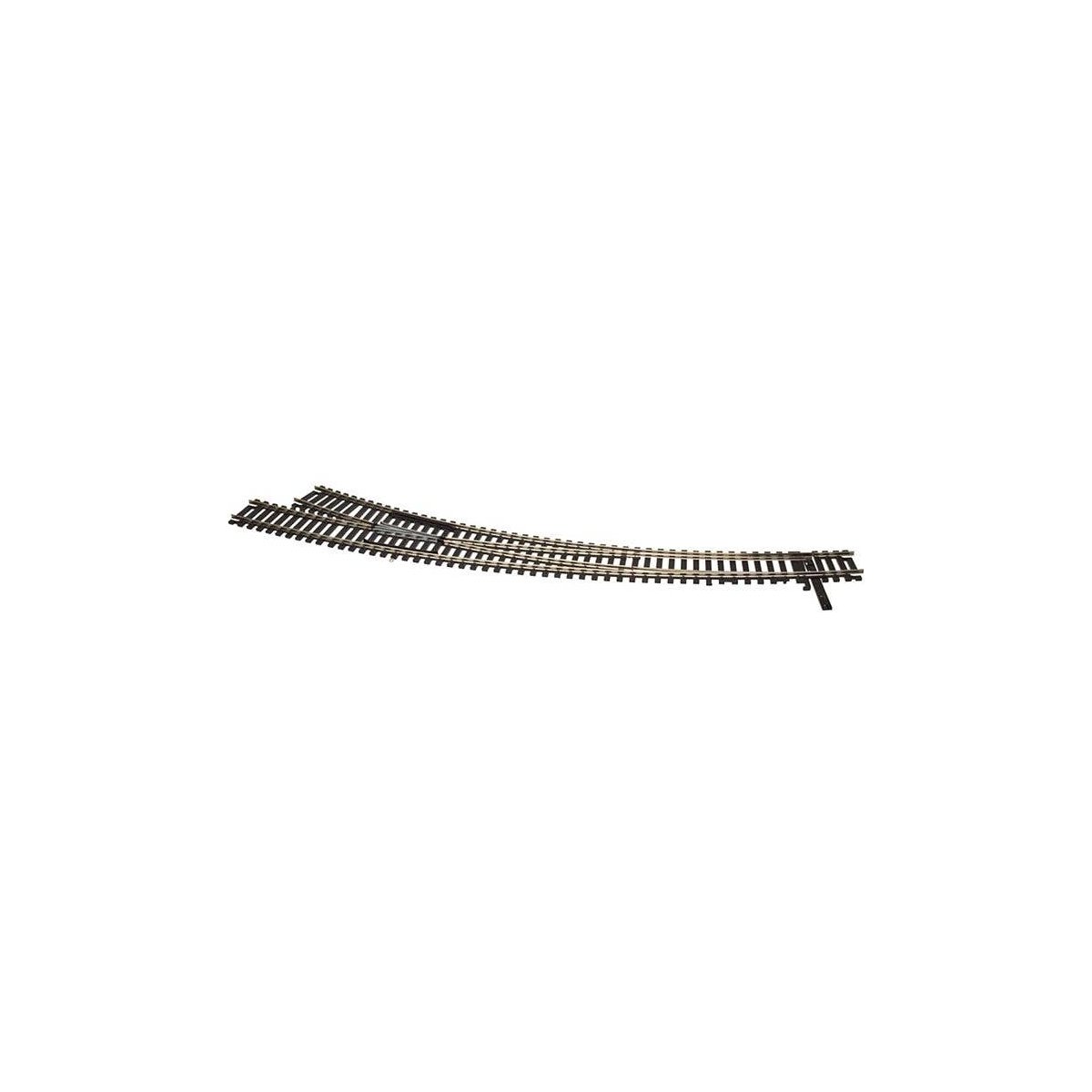 Code 100 Custom Line(R) Mark IV Turnout -- Curved, Right Hand, HO, Atlas Model Railroad Co. 288