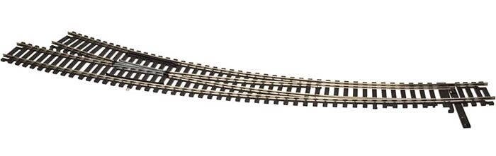 Code 100 Custom Line(R) Mark IV Turnout -- Curved, Right Hand, HO, Atlas Model Railroad Co. 288