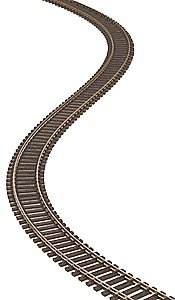Code 100 Nickel-Silver Super Flex Track with Black Ties -- 36′ 91.4cm Long Section pkg(5, HO, Atlas Model Railroad Co. 178
