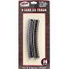 Code 55 Track w/Nickel-Silver Rail & Brown Ties -- 12-1/2′ Radius Full Curve pkg(6), N, Atlas Model Railroad Co. 2014