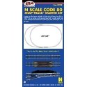 Code 80 Snap Track(R) Starter Set -- 36 x 24′ 91.4 x 61cm Oval w/Siding & Terminal Joine, N, Atlas Model Railroad Co. 2788