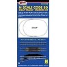 Code 80 Snap Track(R) Starter Set -- 36 x 24′ 91.4 x 61cm Oval w/Siding & Terminal Joine, N, Atlas Model Railroad Co. 2788