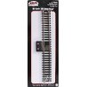 Terminal Section Snap-Track(R), Nickel-Siver Rail -- 9′ Straight, Black Ties, HO, Atlas Model Railroad Co. 840