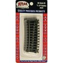 Code 83 Curved Snap Track -- 1/3 Section - 18′ Radius pkg(4), HO, Atlas Model Railroad Co. 534