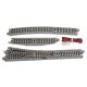 4 Electric (Remote) Turnout - Unitrack -- Right-Hand, N, Kato USA Inc 20221