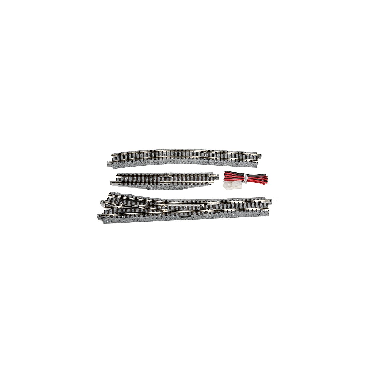 4 Electric (Remote) Turnout - Unitrack -- Right-Hand, N, Kato USA Inc 20221