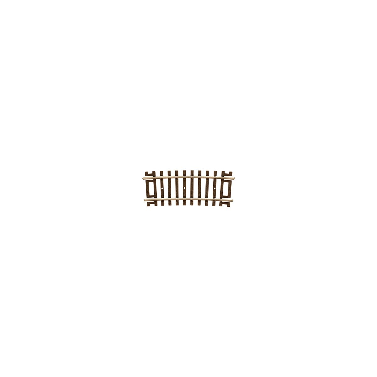 Code 83 Curved Snap Track -- 1/3 Section - 22′ Radius pkg(4), HO, Atlas Model Railroad Co. 537