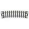 Curved Snap-Track(R) -- Half 9-3/4′ Radius, Black Ties pkg(6), N, Atlas Model Railroad Co. 2511