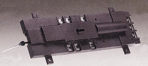 Track Accessories for HO/N Scale Switches -- Deluxe Under-Table Switch Machine (black), HO, Atlas Model Railroad Co. 66