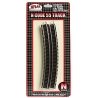 Code 55 Track w/Nickel-Silver Rail & Brown Ties -- 15′ Radius Full Curve pkg(6), N, Atlas Model Railroad Co. 2018