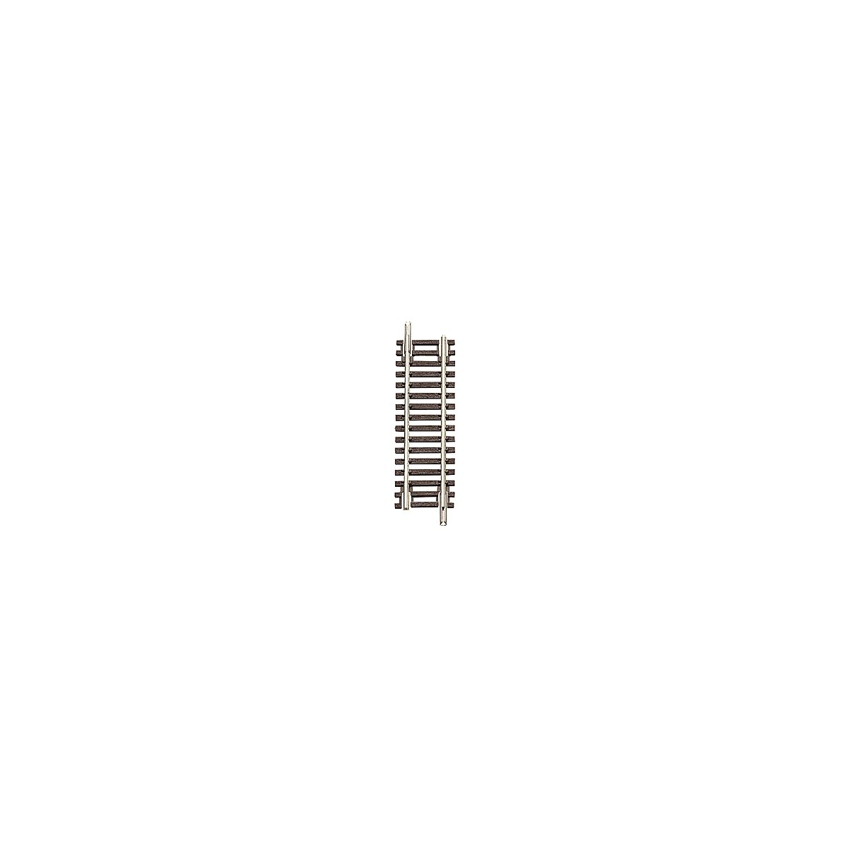 Code 55 Track w/Nickel-Silver Rail & Brown Ties -- Straight - 2′ 5.1cm pkg(6), N, Atlas Model Railroad Co. 2005