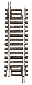 Code 55 Track w/Nickel-Silver Rail & Brown Ties -- Straight - 2′ 5.1cm pkg(6), N, Atlas Model Railroad Co. 2005