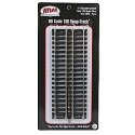 Straight Snap-Track(R) Nickel-Silver Rail -- 6′ 15.2cm (Black Ties) pkg(4), HO, Atlas Model Railroad Co. 822