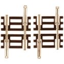 Code 55 Track w/Nickel-Silver Rail & Brown Ties -- Straight - 3/4′ 1.9cm pkg(6), N, Atlas Model Railroad Co. 2008