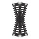 Custom-Line(R) Crossing - Code 100 -- 25-Degree, 4-1/2′ 11.4cm, Black Ties, HO, Atlas Model Railroad Co. 172