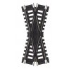 Custom-Line(R) Crossing - Code 100 -- 25-Degree, 4-1/2′ 11.4cm, Black Ties, HO, Atlas Model Railroad Co. 172