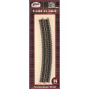 Code 55 Track w/Nickel-Silver Rail & Brown Ties -- 20′ Radius Full Curve pkg(6), N, Atlas Model Railroad Co. 2026