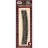 Code 55 Track w/Nickel-Silver Rail & Brown Ties -- 20′ Radius Full Curve pkg(6), N, Atlas Model Railroad Co. 2026