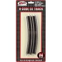 Code 55 Track w/Nickel-Silver Rail & Brown Ties -- 13-3/4′ Radius Curve pkg(6), N, Atlas Model Railroad Co. 2016