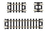 Straight Snap-Track(R) -- Assorted, Black Ties Includes: Two 2-1/2`, Four 1-1/4` & Four 5, N, Atlas Model Railroad Co. 2509