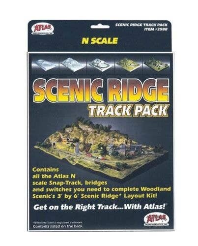 Scenic Ridge Track Pack -- For Woodland Scenics Scenic Ridge Layout, N, Atlas Model Railroad Co. 2588