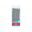 Code 80 Standard Curve - Setrack -- Radius 3 - 298.5mm, 22.5 Degree pkg(8), N, Peco ST3016