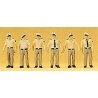 German Police -- Assorted Policemen, HO, Preiser Kg 10340