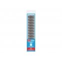 Code 80 Double Straight - Setrack -- 174mm pkg(8), N, Peco ST3011