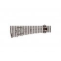 Code 75 Streamline Small Radius Turnout -- Left Hand, Electrofrog, HO, Peco SLE192