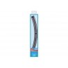 Code 100 Nickel Silver Double 45 Degree Curved Section - Setrack -- 17-1/4′ 43.8cm (2nd) Radius pkg(4), HO, Peco ST2026