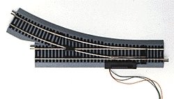 True-Track(R) Code 83 Track & Roadbed System -- Remote Snap-Switch - Left Hand, HO, Atlas Model Railroad Co. 480
