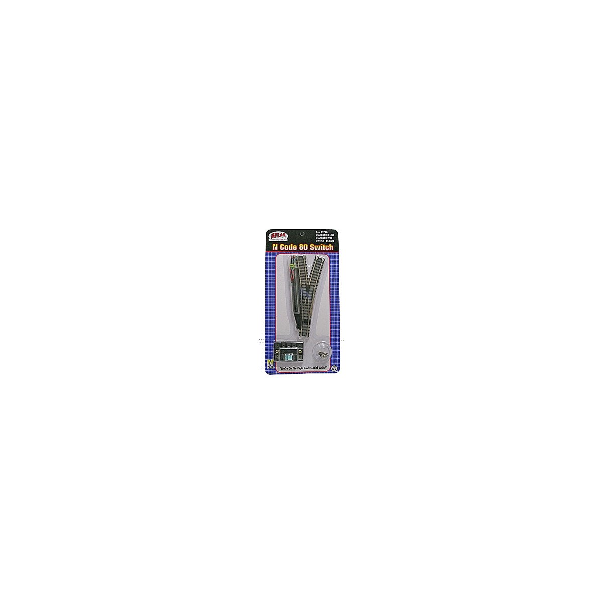 Code 80 Remote Turnout (Switch) - Standard Line -- Wye, N, Atlas Model Railroad Co. 2708